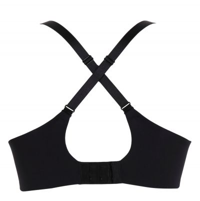 Panache 365 UW T-Shirt Bra Black Underwired, lightly padded super smooth and clean t-shirt bra. 60-90, D-K 10905-BLK