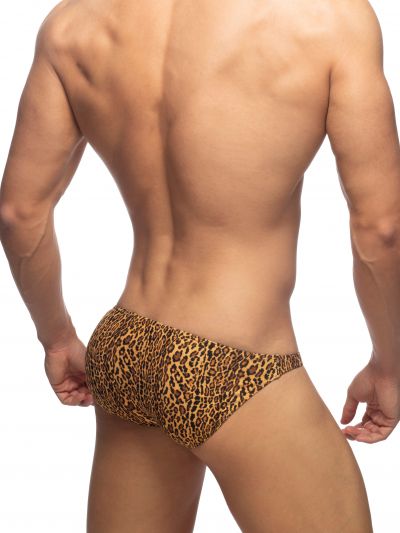 Addicted Leopard swim mini bikini brown Mini bikini brief 80% Polyester, 20% Elastane S-XL ADS270_brown