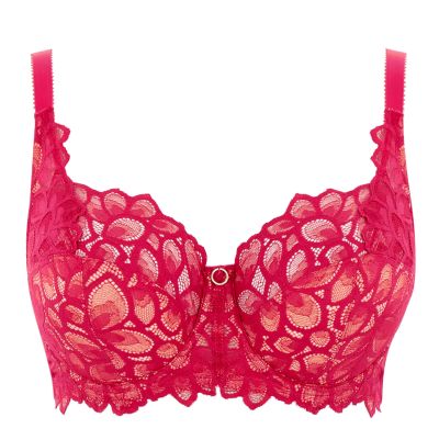 Panache Allure Full Cup Bra Raspberry Underwired, non-padded, full cup bra. 65-90, E-M 10765-RAY