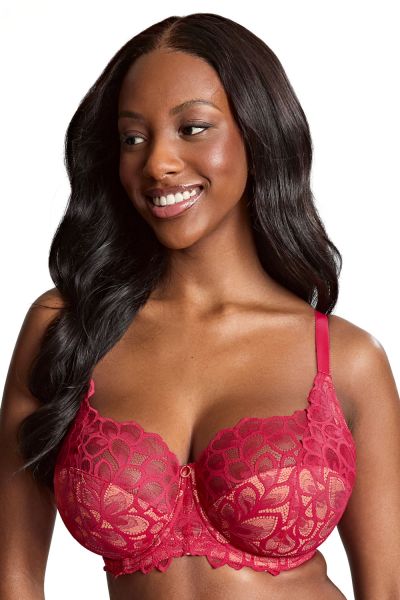 Panache Allure Full Cup Bra Raspberry Underwired, non-padded, full cup bra. 65-90, E-M 10765-RAY