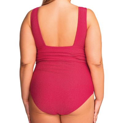 Nessa Aloa NW One-Piece Swimsuit Raspberry  M-3XL N543-RASP