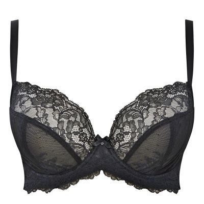Panache Ana Plunge Bra Black | Lumingerie bras and underwear for big busts