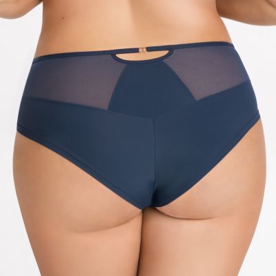 Gorsenia Aria Briefs Navy Midi briefs with medium high waist. M/38 - 4XL/48 K877