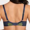 Gorsenia Arianna Soft Bra Navy & Lime-thumb Underwired, non-padded mesh bra with eyelash lace. 70-95, D-J K798