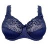 Plaisir Beate Elegance Full Cup Bra Dark Blue-thumb Underwired, non padded, stretch lace full cup bra. 80-110 D-H 619432-17/DAB