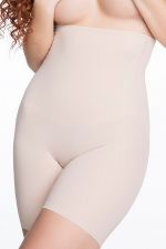 Bermuda High Waist Legged Briefs Natural Beige