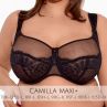 Gaia Lingerie Camilla Soft Bra Black-thumb Underwired, soft cup balconnet bra with side support. 70-105, D-L BS-1262-CZA-S16