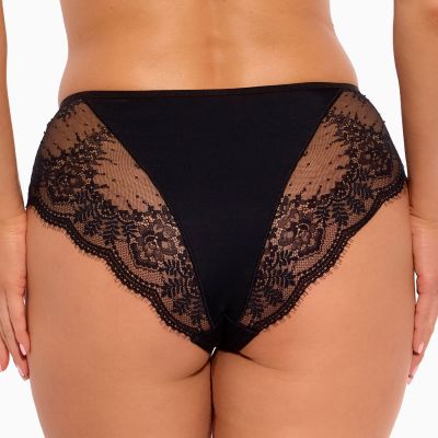 Gaia Lingerie Camilla Brief Black Midi brief with normal waist L/40 - 4XL/48 GFP-1262-CZA-FP