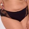 Gaia Lingerie Camilla Brief Black-thumb Midi brief with normal waist L/40 - 4XL/48 GFP-1262-CZA-FP