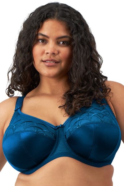 Elomi Cate UW Full Cup Bra Poseidon Underwired, non-padded banded bra in full cup. 75-105, E-O EL4030-PSN