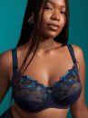 PrimaDonna Deauville UW Full Cup Bra Velvet Blue D-H cups-thumb Underwired, non-padded full cup bra. 65-110, D-H 01618-10/11-VEL