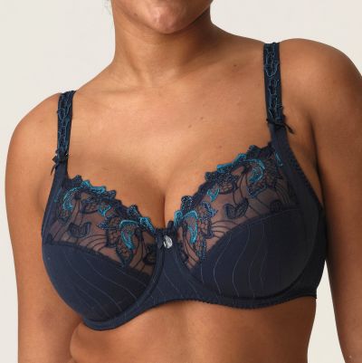 PrimaDonna Deauville UW Full Cup Bra Velvet Blue D-H cups Underwired, non-padded full cup bra. 65-110, D-H 01618-10/11-VEL