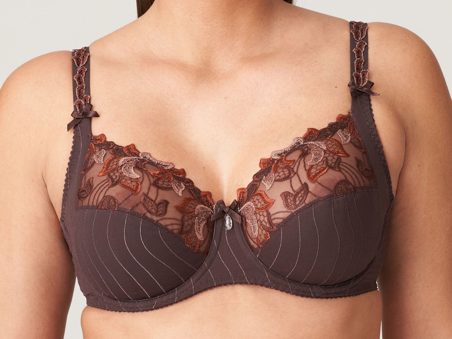 PrimaDonna Deauville Large Cups Full Cup Wire Bra in Caffe Latte