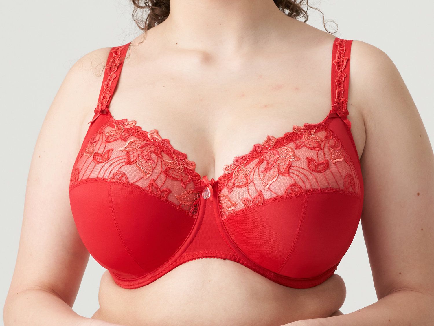 L, M, K, J Cup Sizes Lace Underwire Bras for Large Breasts
