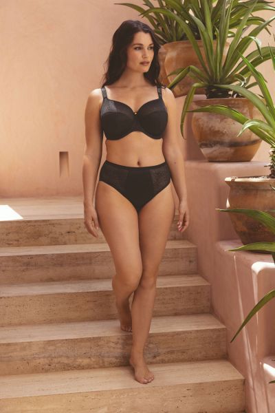 Fantasie Demure UW Moulded NP Bra Black Non-padded, seamless moulded bra with underwires. 65-90, D-K FL103211-BLK