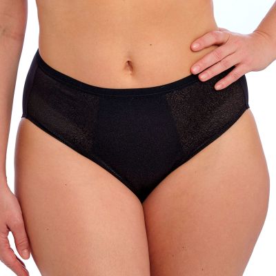 Fantasie Demure Full Brief Black Stretch lace full briefs. XS/36 - 2XL/46 FL103251-BLK