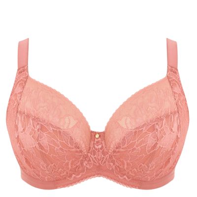 Sculptresse by Panache Dream UW Full Cup Bra Rose Pink Underwired non-padded full cup mesh and stretch lace bra. 75-105, E-O 10805-ROP