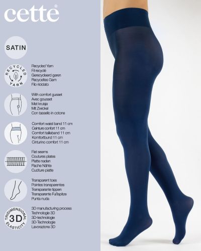 Cette Dublin Eco Pantyhose 70 den Marine  S-4XL 727-256