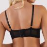 Playful Promises Eddie Crossover UW Bra Black-thumb Underwired non-padded balcony bra. 65-100, D-K PP-3144-B