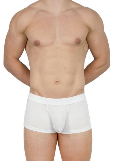 Obviously EliteMan Trunk White Trunk 90% Lenzing MicroModal, 10% Lycra <br> S-XL F03-1N