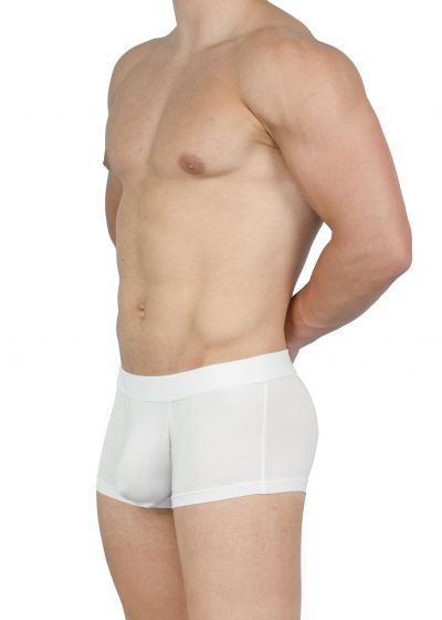 Obviously EliteMan Trunk White Trunk 90% Lenzing MicroModal, 10% Lycra <br> S-XL F03-1N