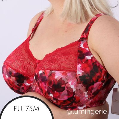 Elomi Morgan UW Banded Bra Berry Crush Underwired, non-padded banded bra in full cup. 70-100, E-O EL4110-BEH