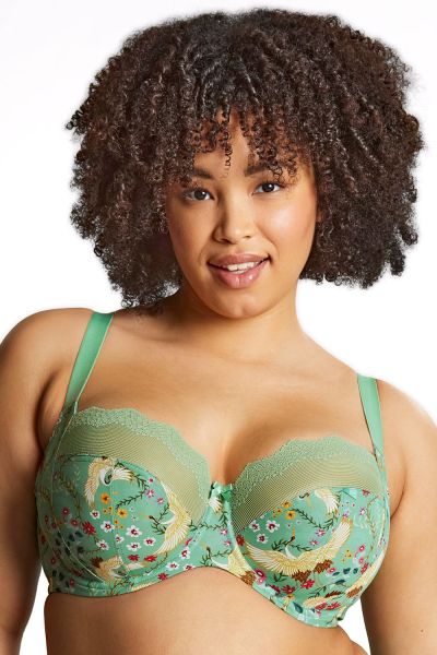 Sculptresse by Panache Esme UW Balcony Bra Wonderland Underwired, non-padded balcony with stretch top cup. 75-105, E-M 10921-WOD