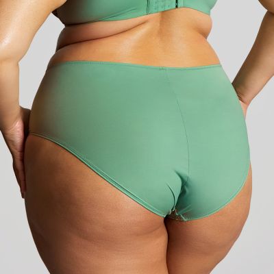 Sculptresse by Panache Esme Deep Brief Wonderland Normal rise, high leg brief. L/40 - 5XL/50 10924-WOD