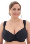 Plaisir Eva UW Moulded T-shirt Bra Black-thumb Underwired, full cup t-shirt bra. 75-105, D-I 5995-1/BLK