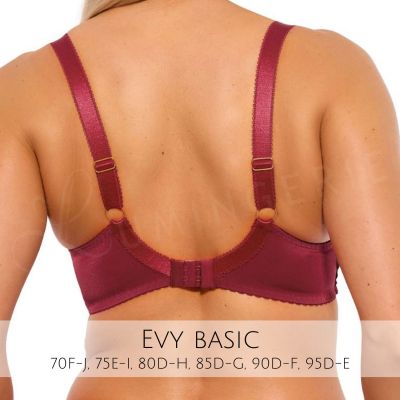 Gaia Lingerie Evy Semi Soft Bra Raspberry Red Underwired, semi soft bra 70-105, D-L BS-1275-MAL