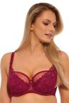 Gaia Lingerie Evy Semi Soft Bra Raspberry Red-thumb Underwired, semi soft bra 70-105, D-L BS-1275-MAL