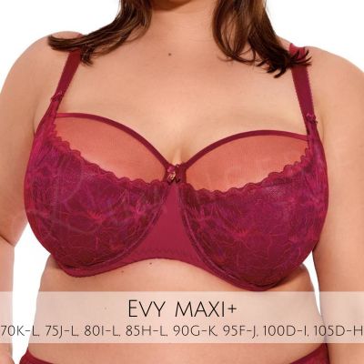 Gaia Lingerie Evy Semi Soft Bra Raspberry Red Underwired, semi soft bra 70-105, D-L BS-1275-MAL