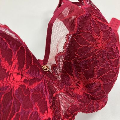 Gaia Lingerie Evy Semi Soft Bra Raspberry Red Underwired, semi soft bra 70-105, D-L BS-1275-MAL