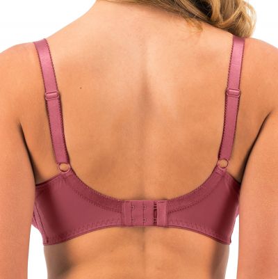Fantasie Fusion Lace UW Padded Plunge Bra Rosewood Full cup, half padded plunge bra. 65-85, D-I FL102314-ROW
