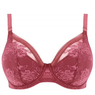 Fantasie Fusion Lace UW Padded Plunge Bra Rosewood Full cup, half padded plunge bra. 65-85, D-I FL102314-ROW