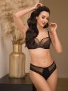 Gorsenia Gisela Soft Bra Black Tiger-thumb Underwired, non-padded mesh bra. 65-100, D-M K879