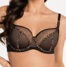 Gorsenia Gisela Soft Bra Black Tiger-thumb Underwired, non-padded mesh bra. 65-100, D-M K879