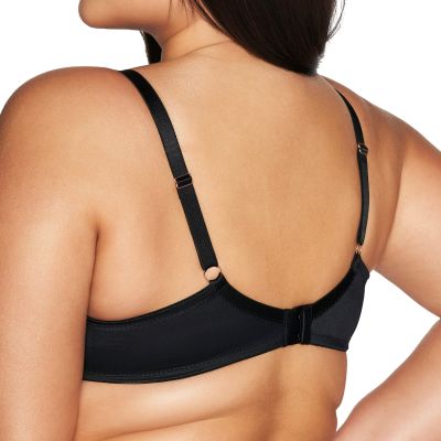 Ava Lingerie Goddess UW Soft Bralette Bra Black Underwired, non-padded bra with one vertical cup seam. 65-105, D-L AV2118-BLK