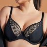 Ava Lingerie Goddess UW Soft Bralette Bra Black-thumb Underwired, non-padded bra with one vertical cup seam. 65-105, D-L AV2118-BLK