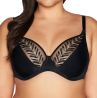 Ava Lingerie Goddess UW Soft Bralette Bra Black-thumb Underwired, non-padded bra with one vertical cup seam. 65-105, D-L AV2118-BLK