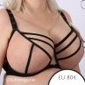 Gorsenia Tesora Soft Bra Beige & Black-thumb Underwired, non-padded mesh bra. 65-100, D-M K885