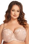 Nessa Grace Soft UW Bra Beige-thumb Underwired, unpadded soft cup balconnet with embroidered cups. 65-110, D-P GRA-500-BEZ