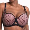 Curvy Kate Boost Heartbreaker UW Padded Balcony Bra Black/Pink-thumb Underwired, padded push up balcony bra with heart pattern. 65-100, E-M CK-092-106-BPK