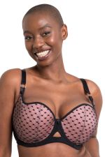 Boost Heartbreaker UW Padded Balcony Bra Black/Pink