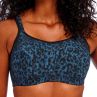 Freya Active High-Octane UW Sports Bra Midnight Leopard-thumb Underwired and padded sports bra with a racerback option. 60-90, D-M AC401003-MIO