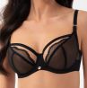 Gorsenia Ida UW Soft Bra Black-thumb Underwired, non-padded mesh bra. 65-105, D-M K900-CZA