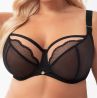 Gorsenia Ida UW Soft Bra Black-thumb Underwired, non-padded mesh bra. 65-105, D-M K900-CZA