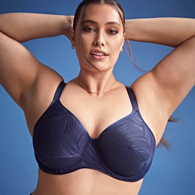 Sculptresse by Panache Illuminate UW Moulded Non-Padded Bra French Navy Underwired, non-padded, seamless full cup t-shirt bra. 75-105, D-M 10701-FRY