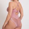 Scantilly by Curvy Kate Indulgence Lace Body Dusty Rose-thumb Nonwired lace body with adjustable straps to fit DD-HH cups S/36-38 - 3XL/56-58 ST-010-704-DUR