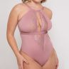 Scantilly by Curvy Kate Indulgence Lace Body Dusty Rose-thumb Nonwired lace body with adjustable straps to fit DD-HH cups S/36-38 - 3XL/56-58 ST-010-704-DUR